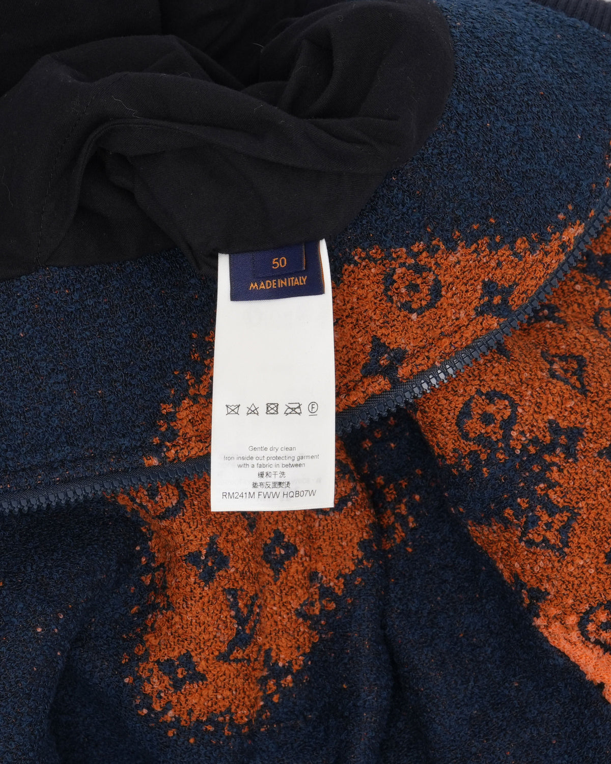Bonfire Monogram Fleece Bouclette Blouson Jacket