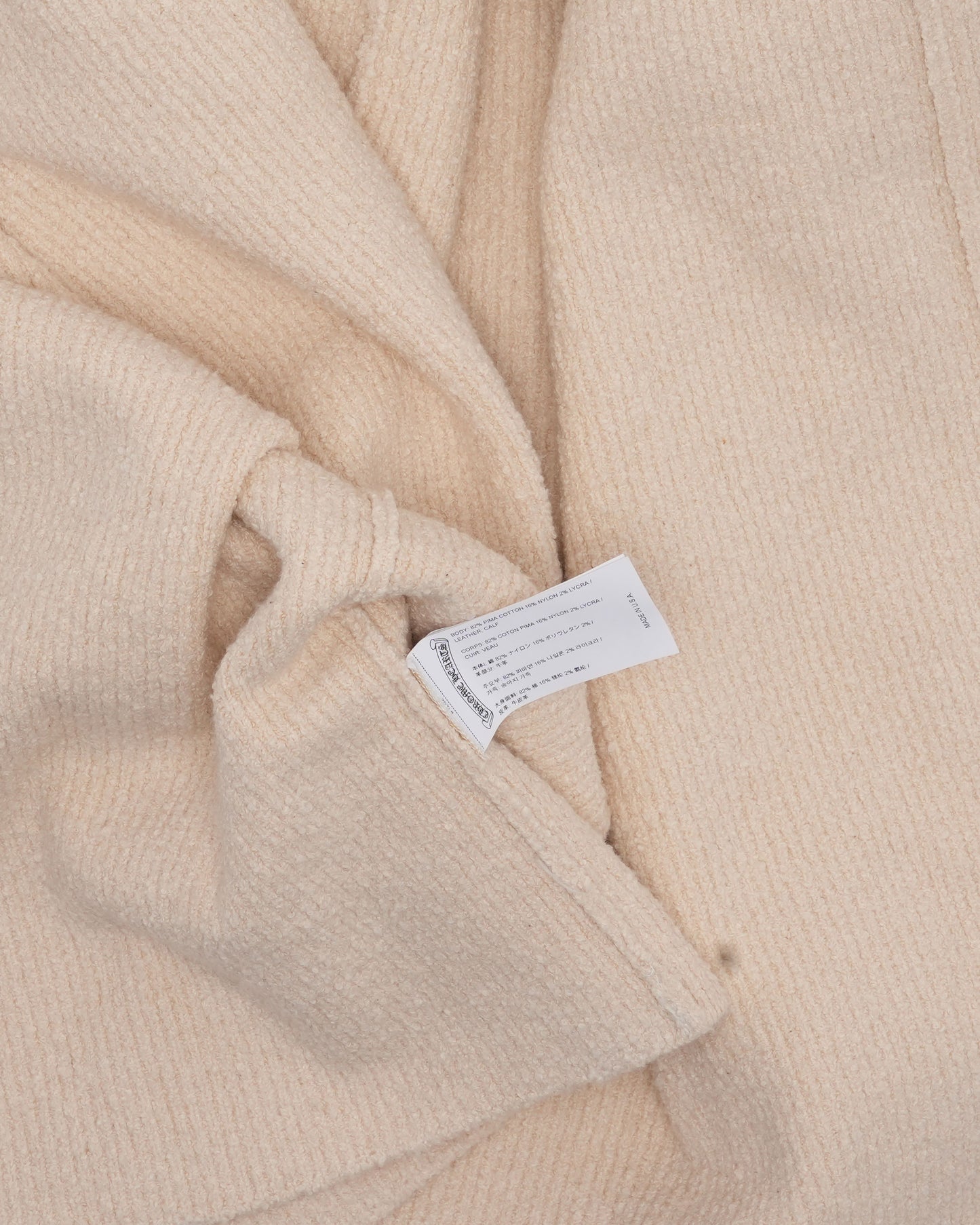 Pony Hair Cross Patch Hooded Cardigan Sweater