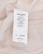 Hidden Placket Silk Shirt