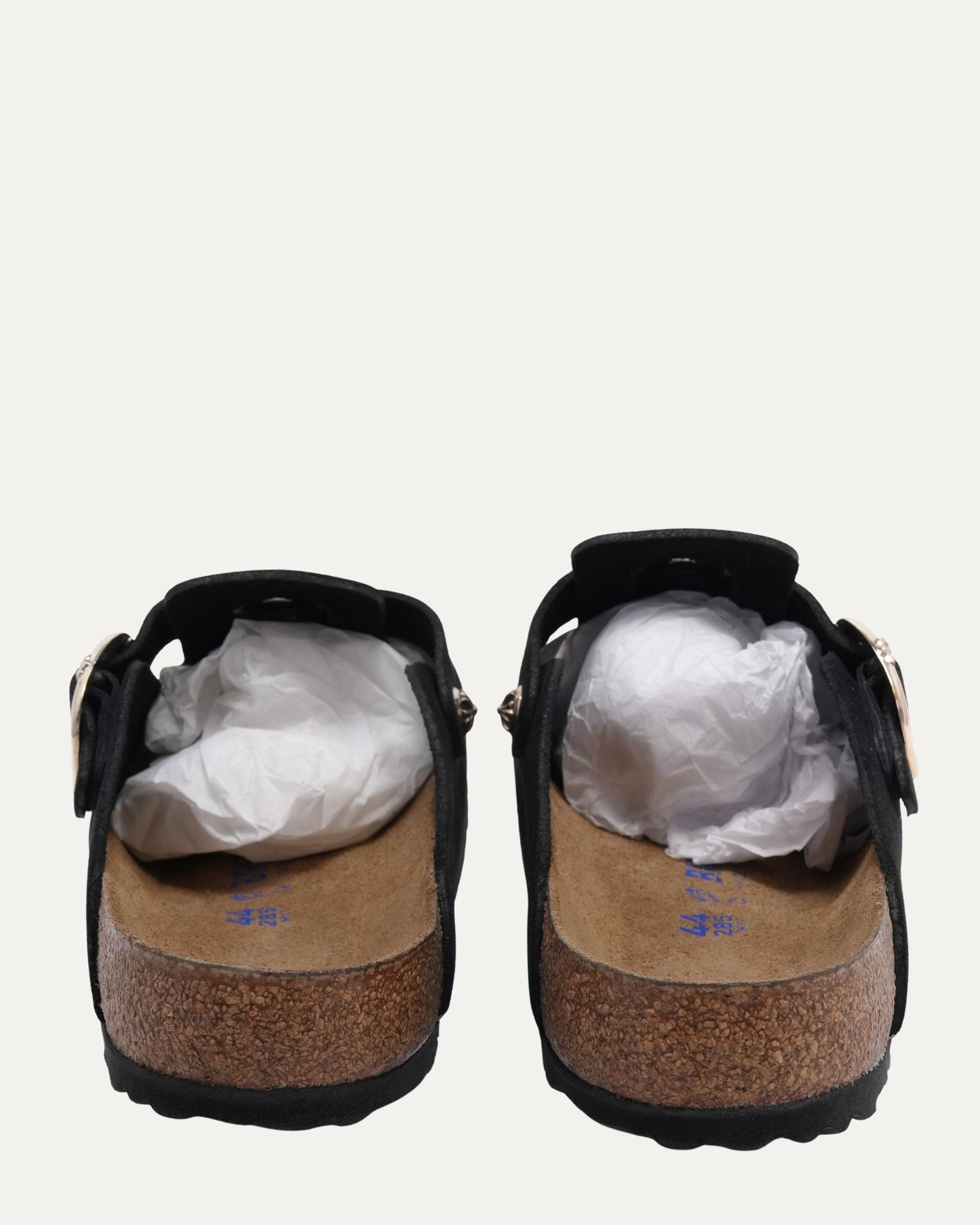 Dagger Embellished Birkenstock Boston Suede Mule