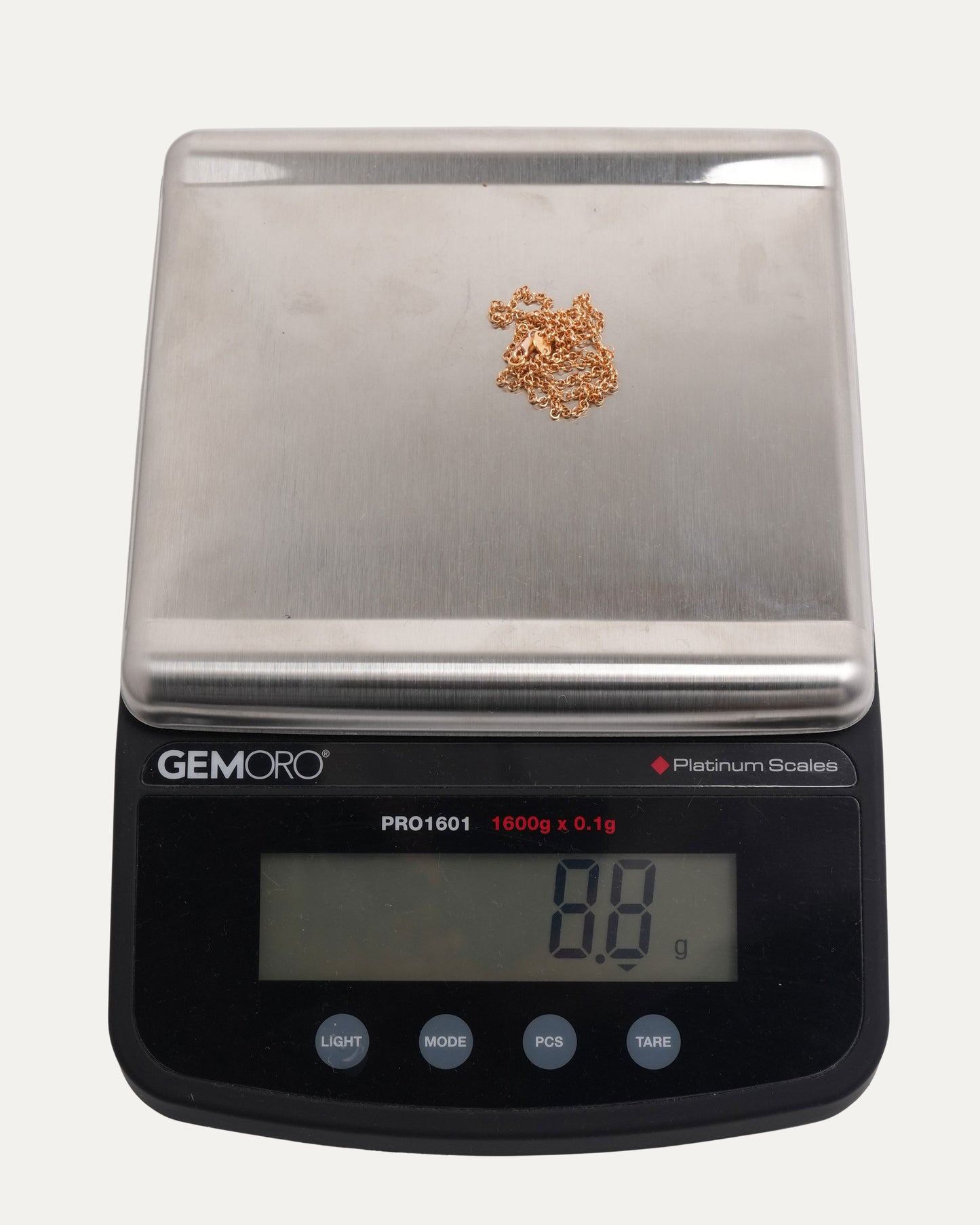 Gold Roll Chain Necklace