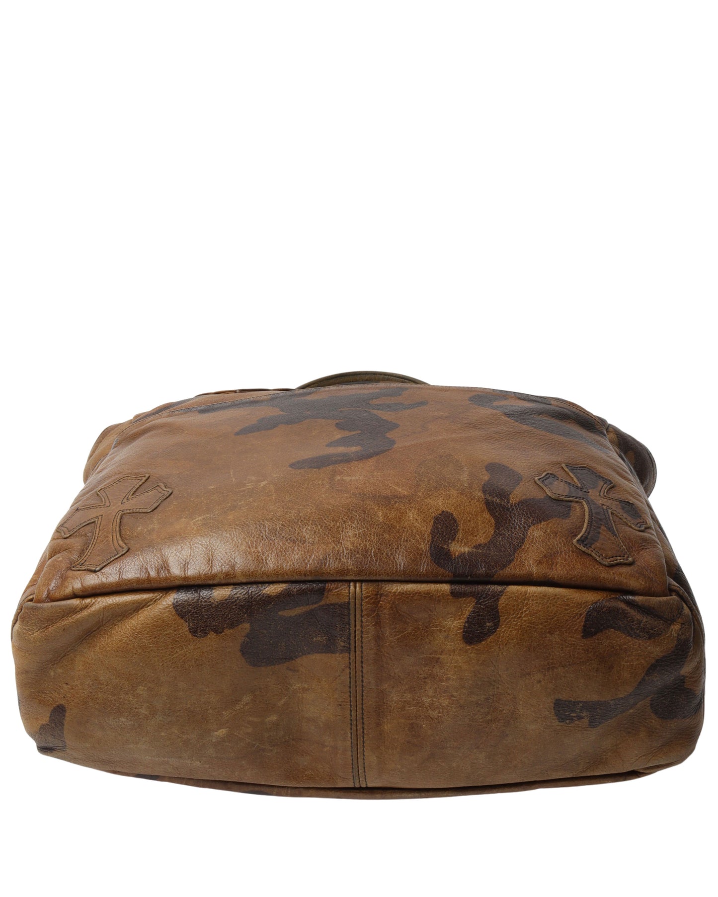 Camouflage Cross Patch Leather Bag