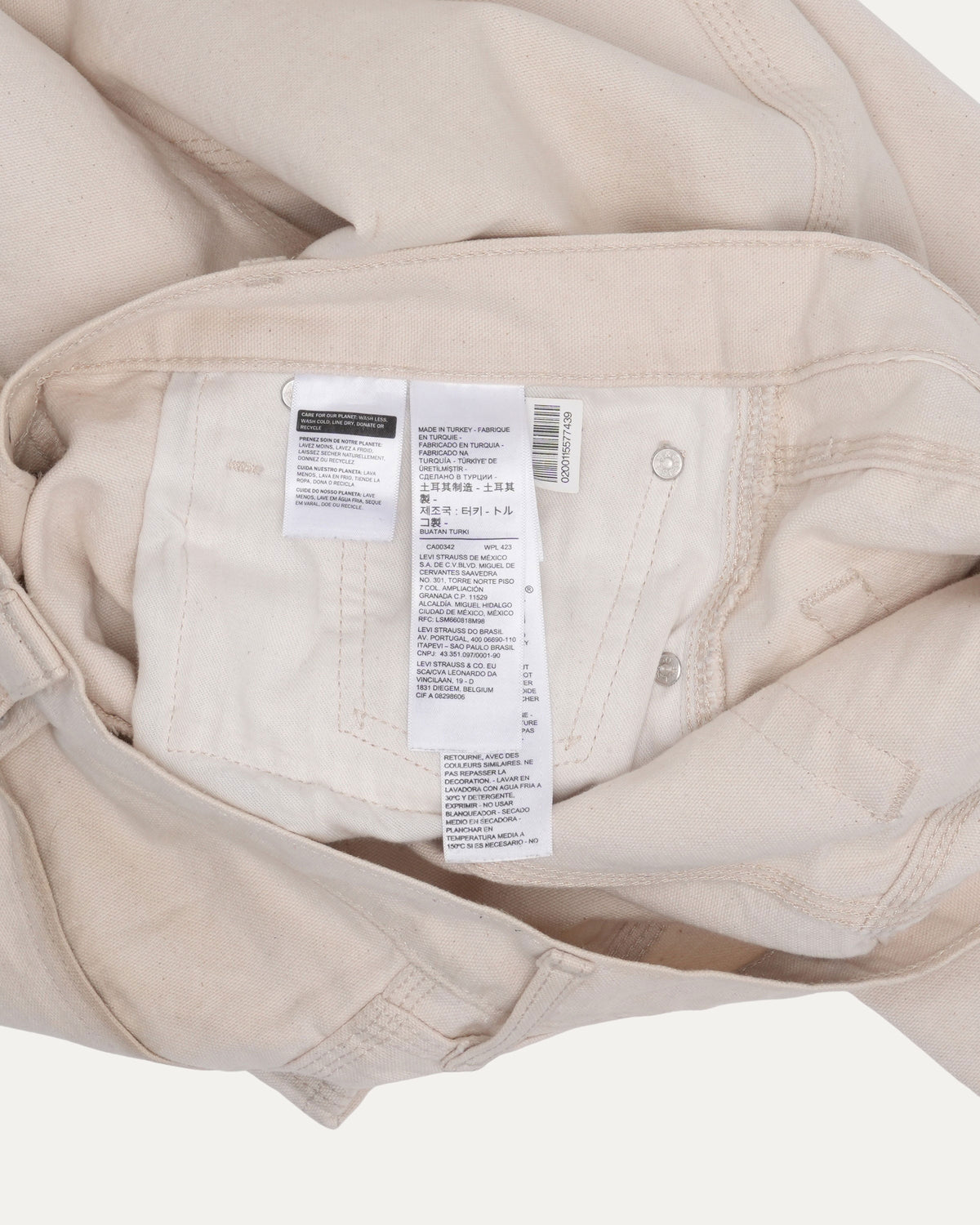 Levi's Straight Fit Duck Canvas Jeans
