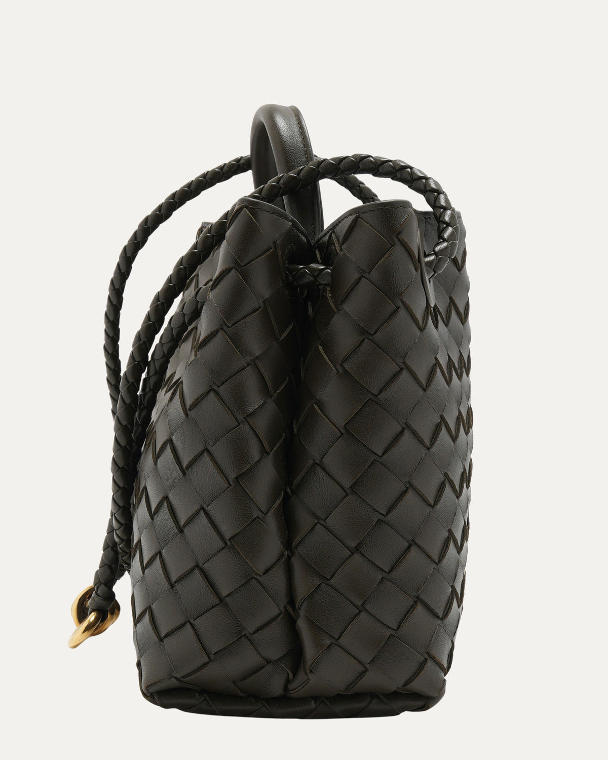 Andiamo Top Handle Intrecciato Bag Small