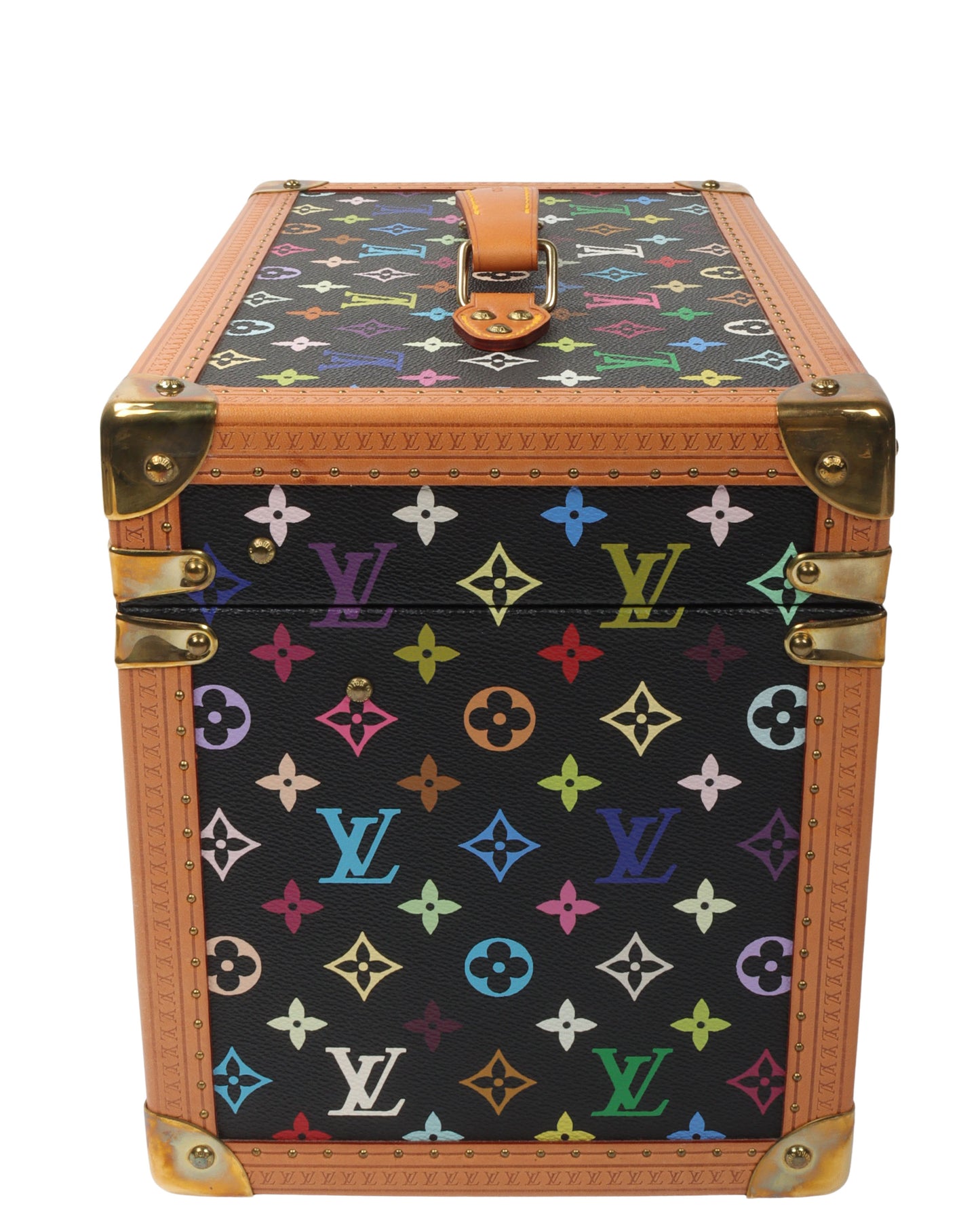 Takashi Murakami Black Monogram Multicolor Canvas Boite Pharmacie