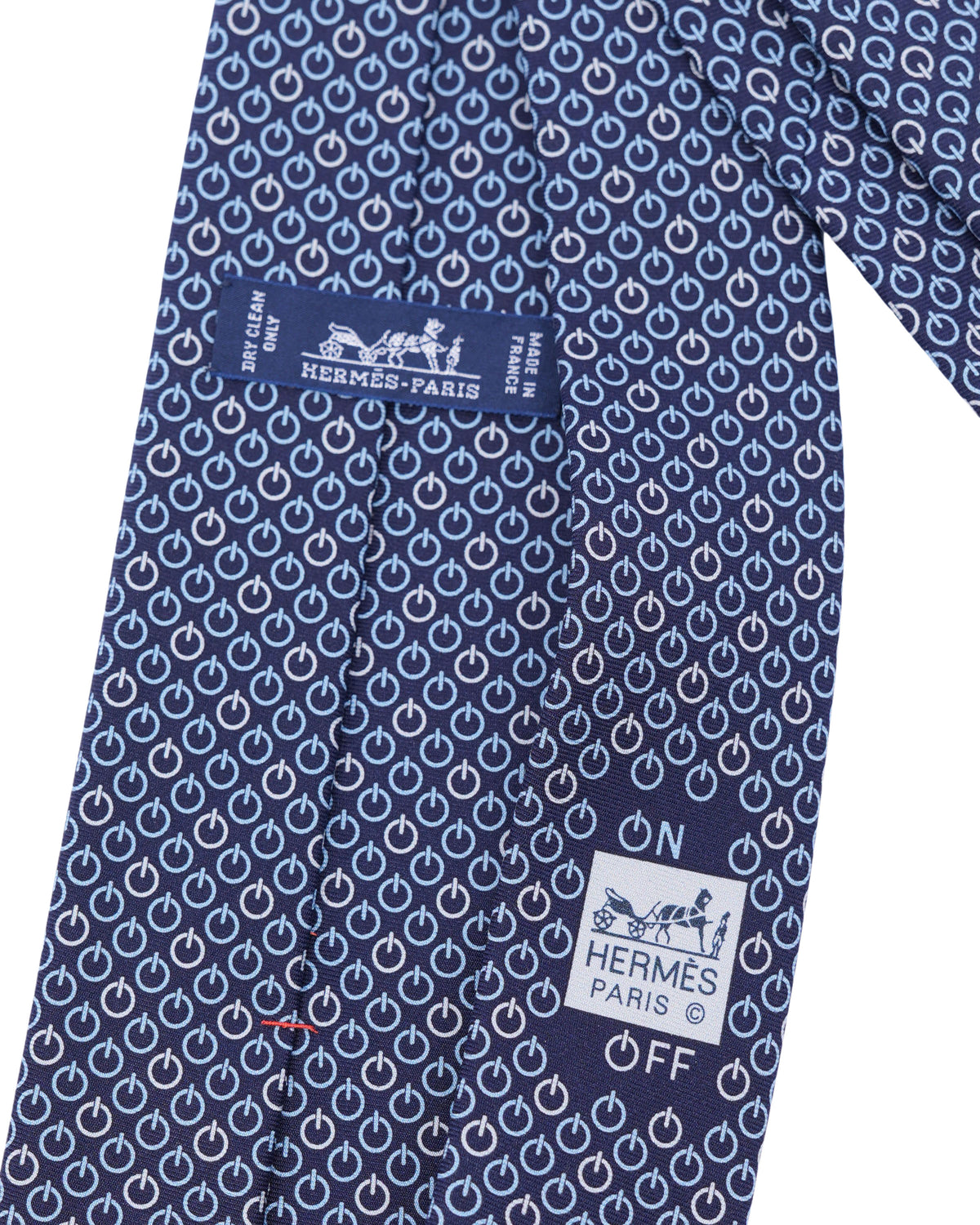 Power Logo Printed Silk Tie
