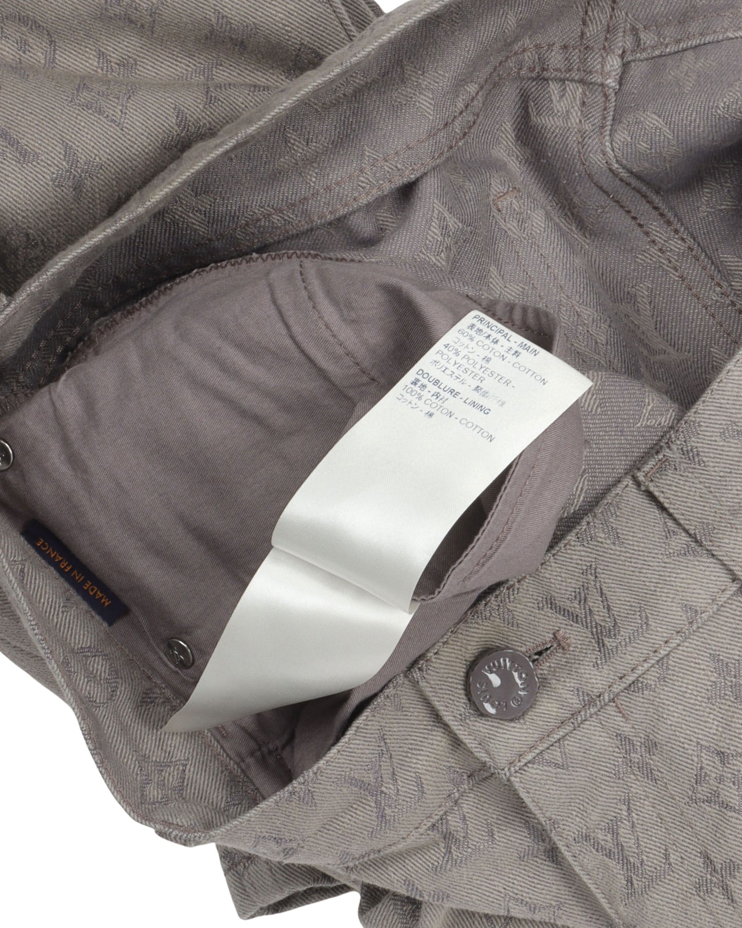 Monogram Slim Fit Jeans
