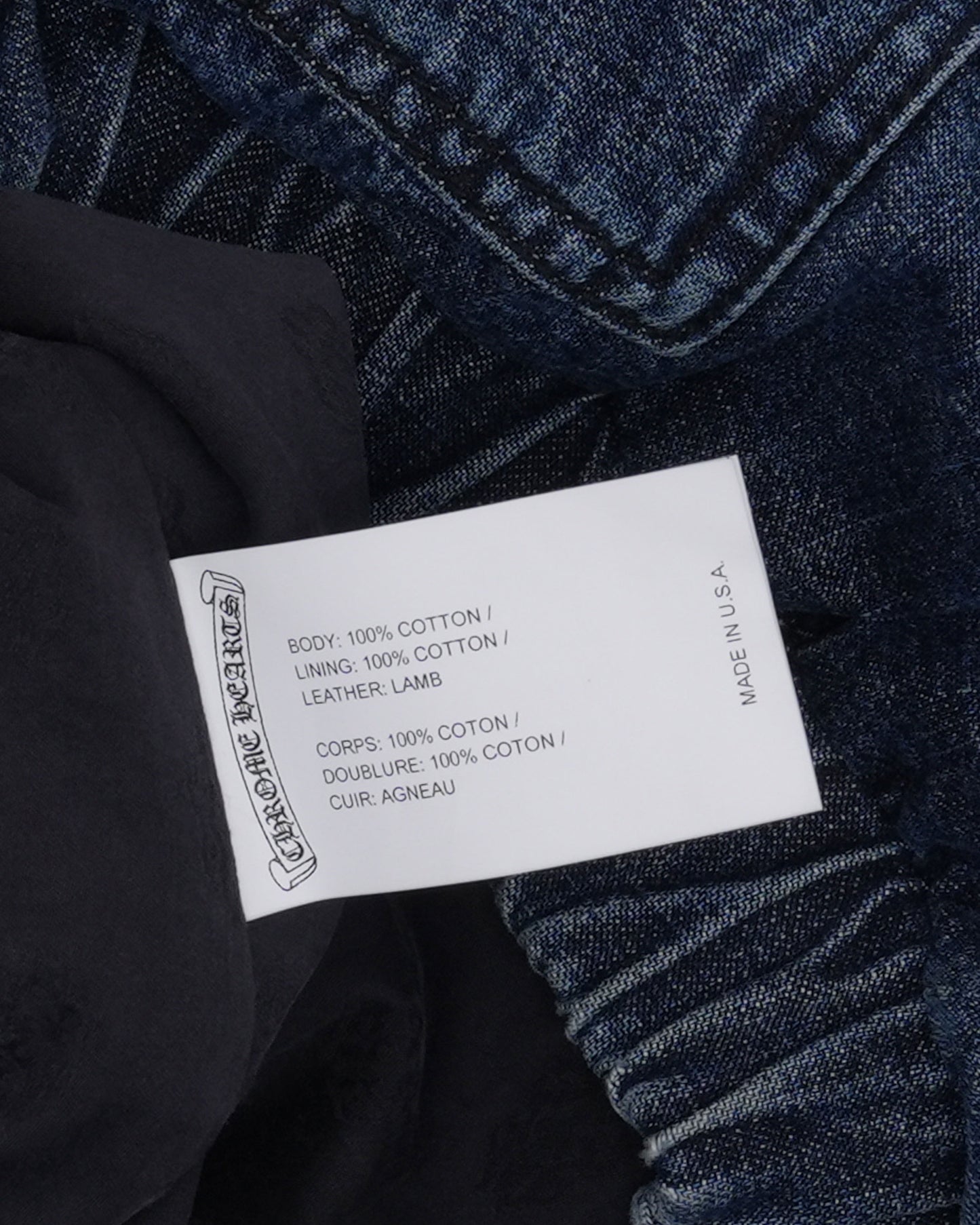 Ruckus Hooded Denim Cross Patch Jacket