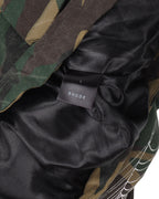 Camouflage Canvas Bomber Jacket