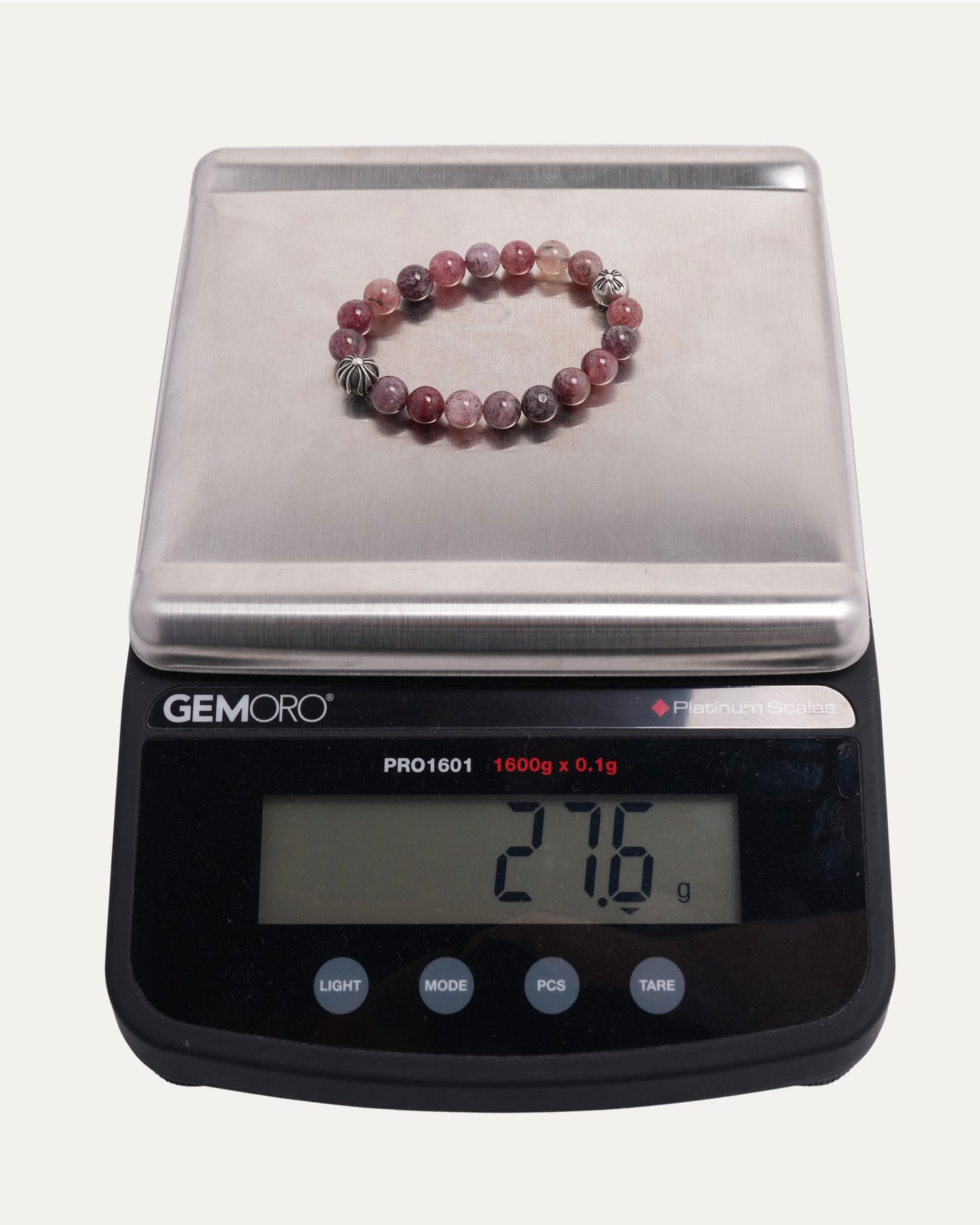 8mm Lepidolite Multi Charm Bead Bracelet