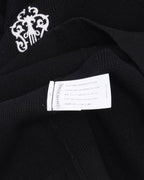 Cashmere Blend Vine Dagger Embroidered Crewneck Sweater