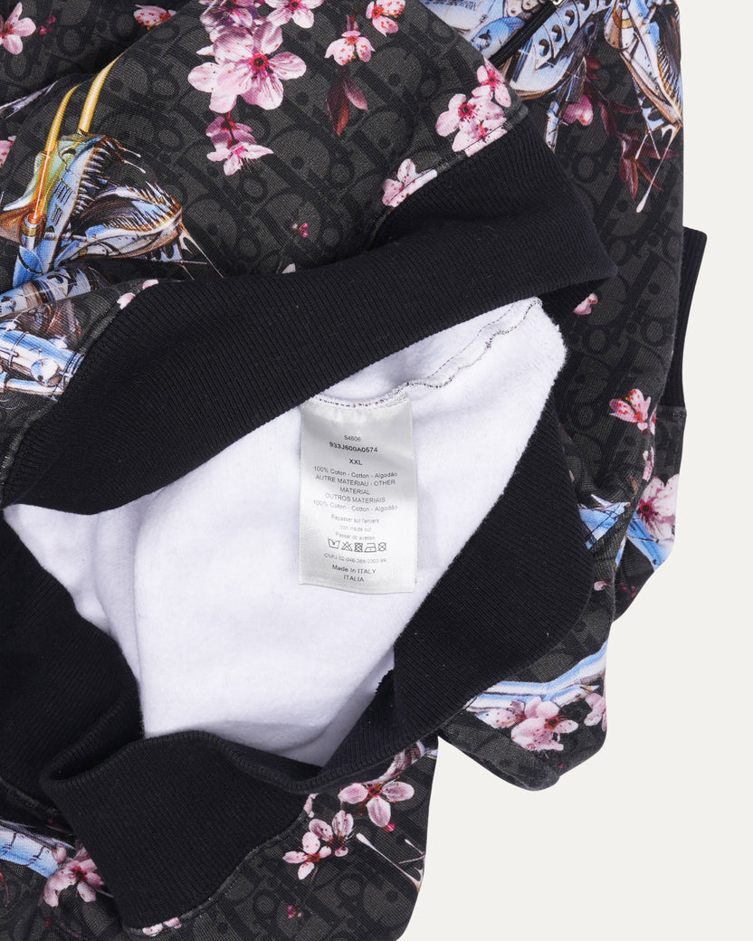 Sorayama Floral Print Hoodie