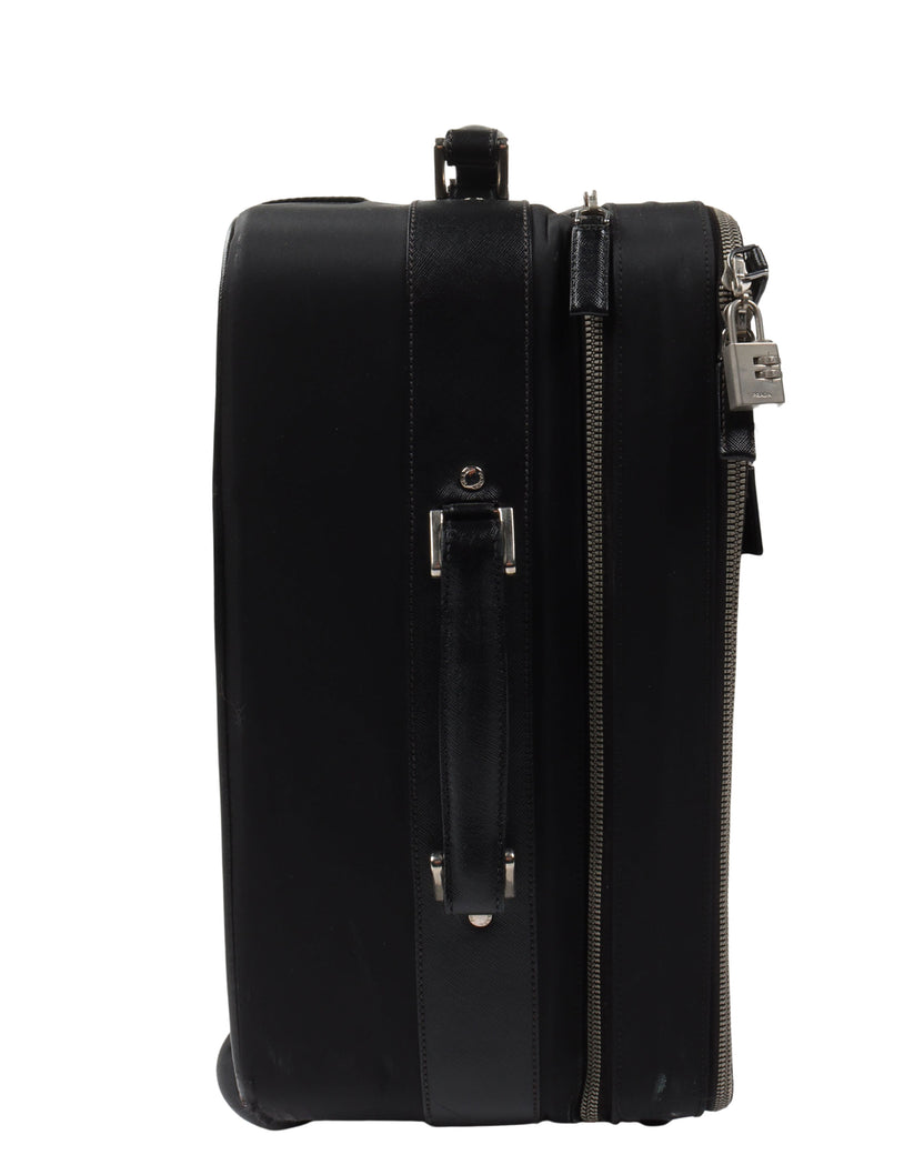 Tessuto & Saffiano Rolling Suitcase