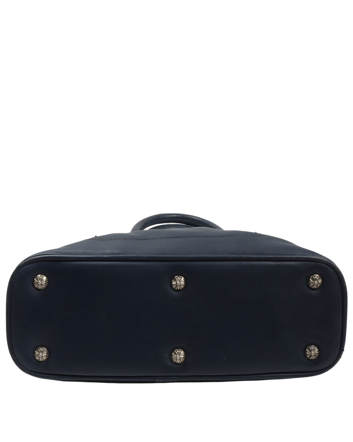 Leather "Fleur De Lis" Mini Bowling Bag