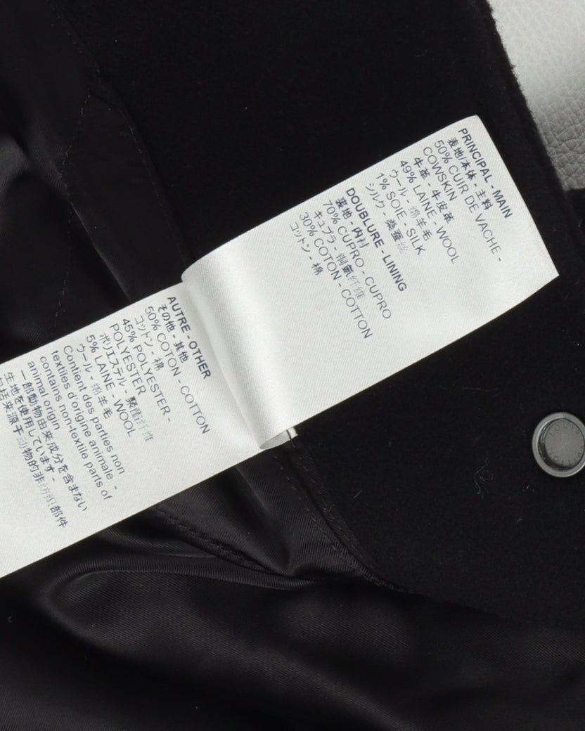 Louis Vuitton Black & White Puppet Baseball Jacket