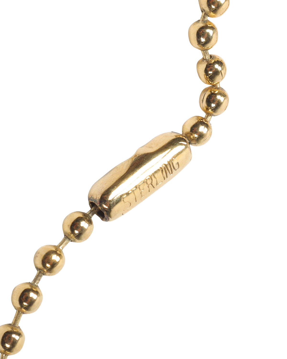 22k Gold & Diamond Cross Dog Tag Pendant w/ Chain