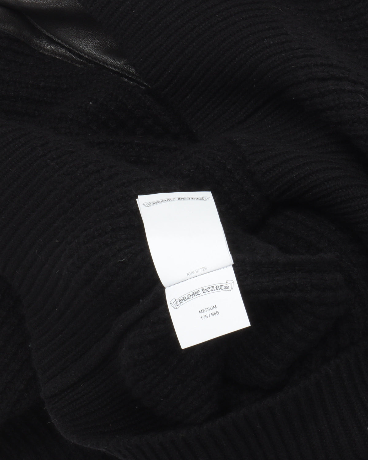 Cashmere Cross Patch "Hit & Run" Cardigan Sweater