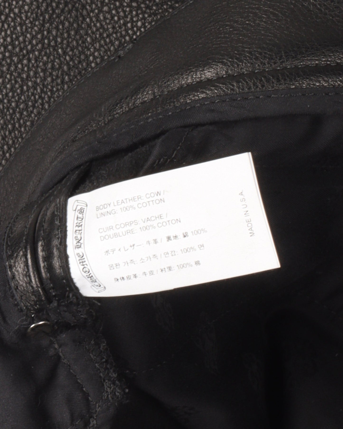 Leather 9 Pocket Cargo Pants