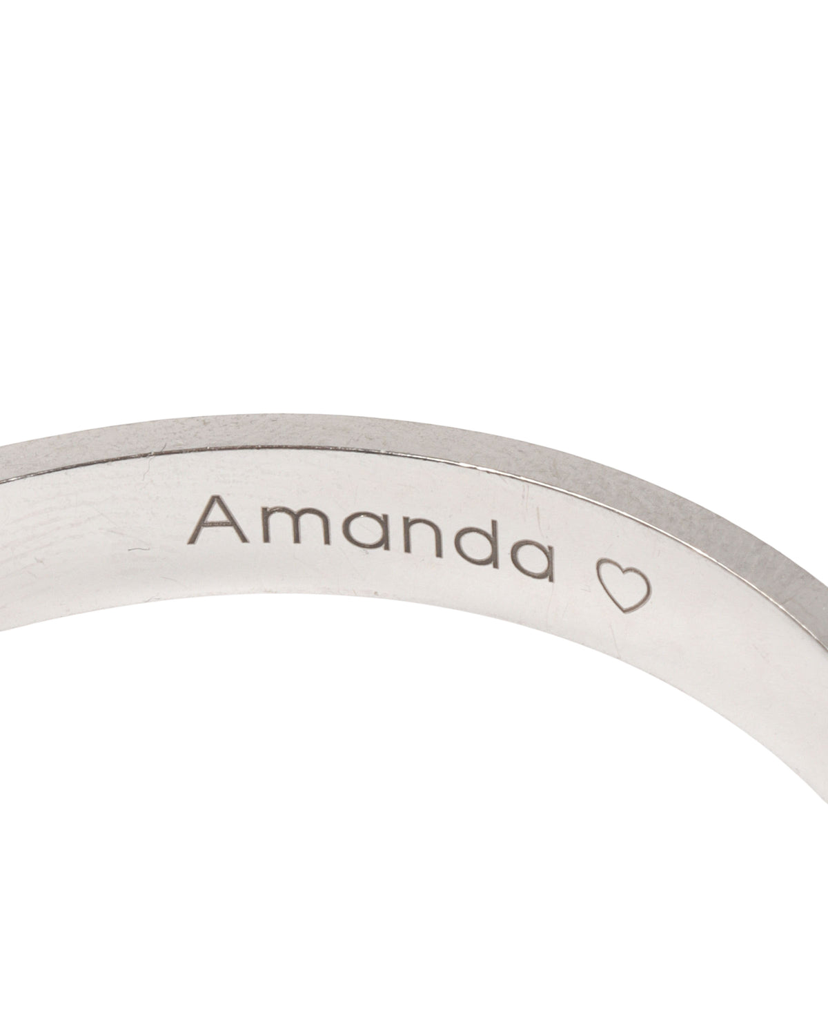 Engraved Diamond Love Bracelet