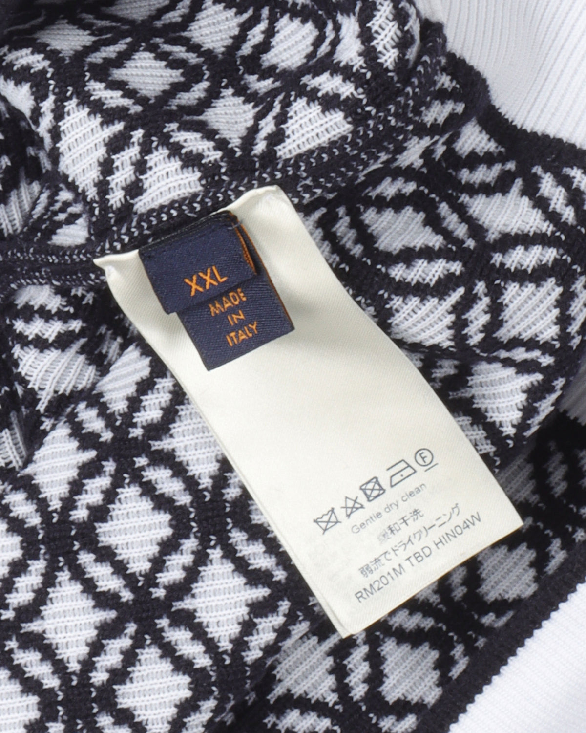 Patterned Knit Hoodie