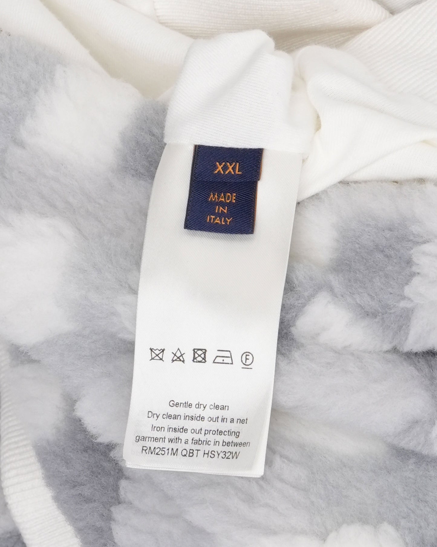 Damier Fleece Zip Up Sweatshirt