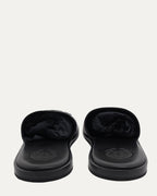 Cross Patch Leather Sandals