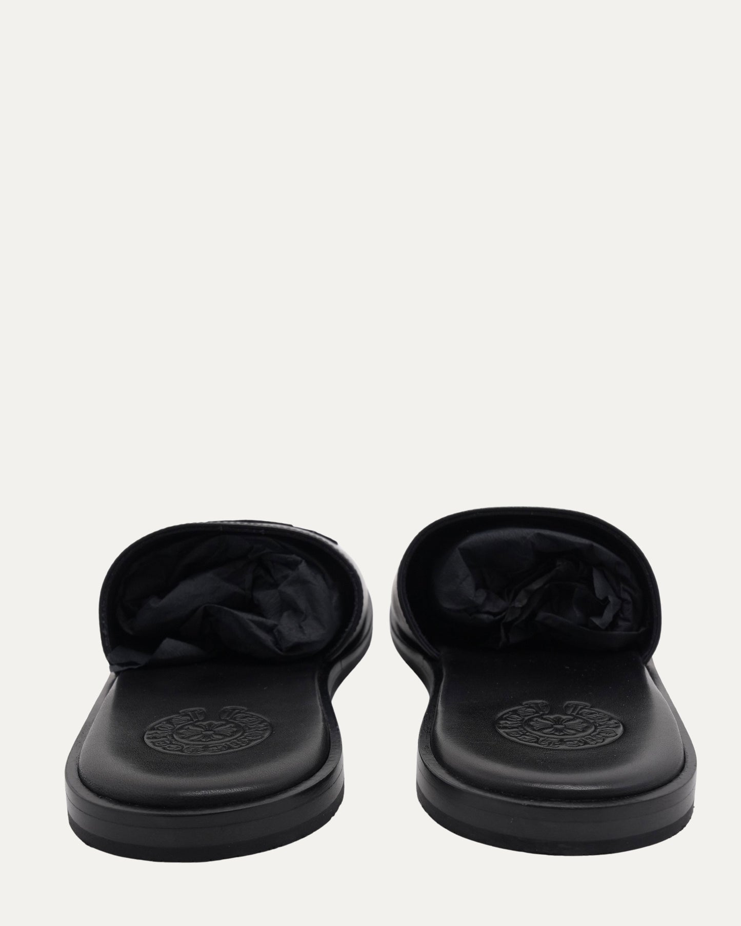 Cross Patch Leather Sandals