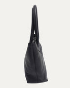 Cross Patch Leather Tote Bag