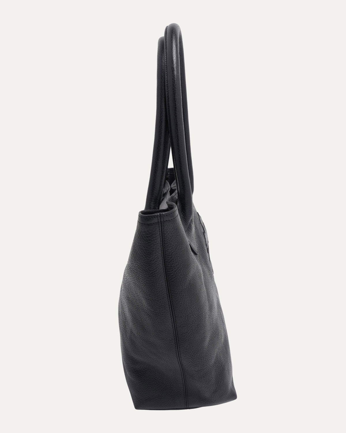 Cross Patch Leather Tote Bag