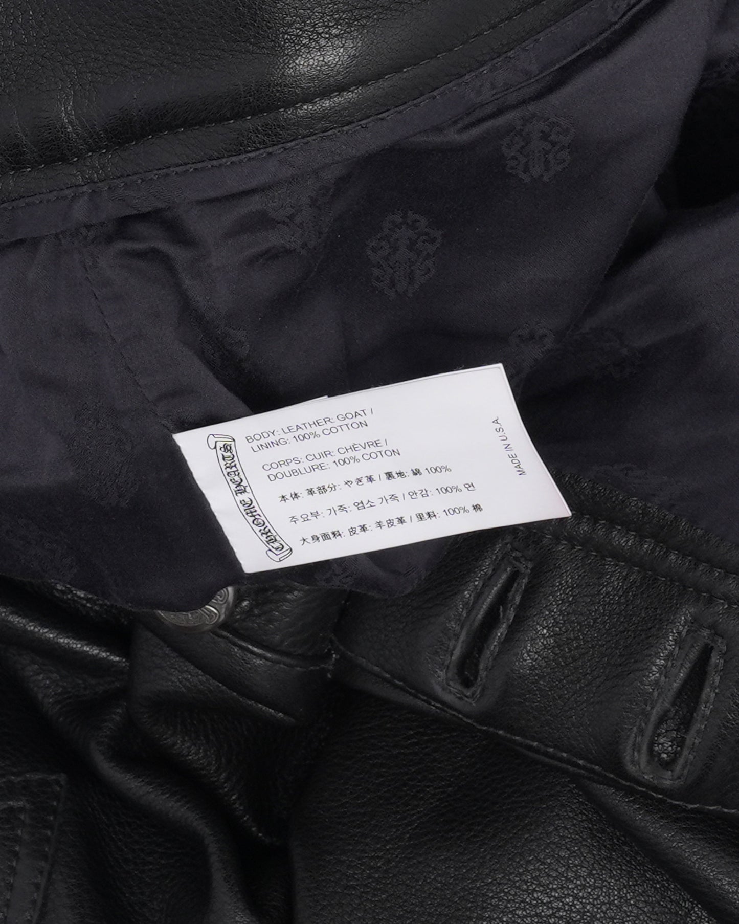 Fleur Knee Leather Carpenter Pants
