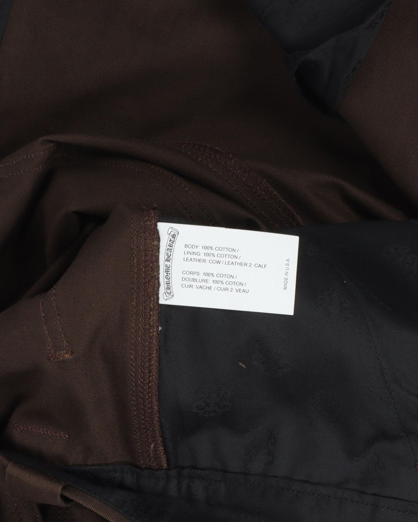 Leather Cross Carpenter Double Knee Pants