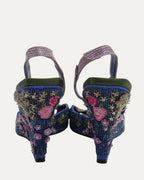 Ornately Beaded Wedges