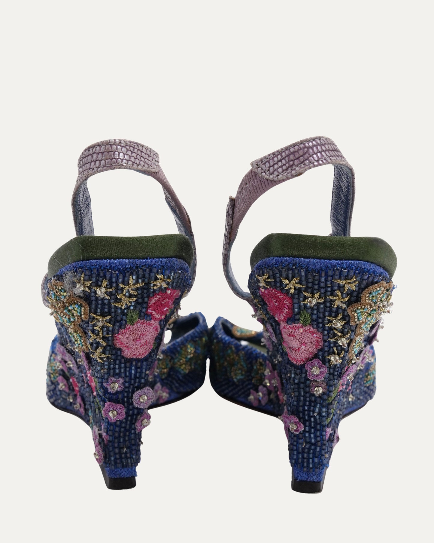 c. 2003 Ornately Beaded Wedges