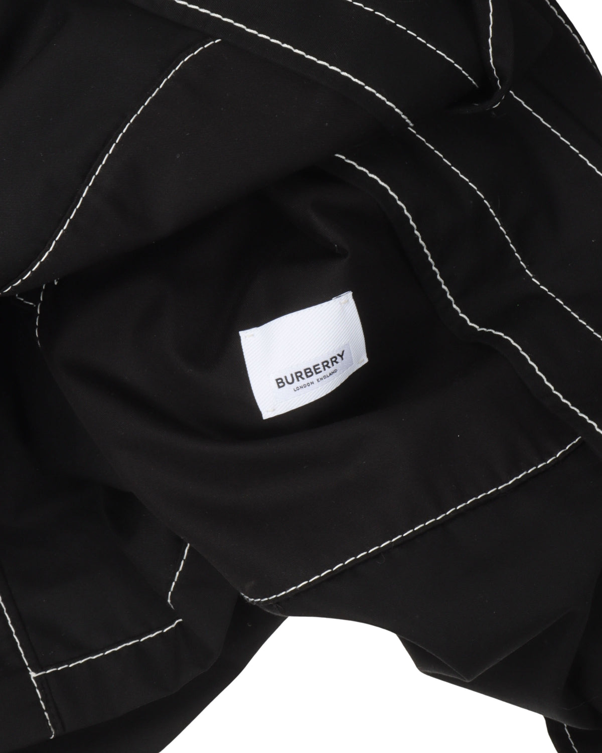 Contrast Stitch Trench Coat