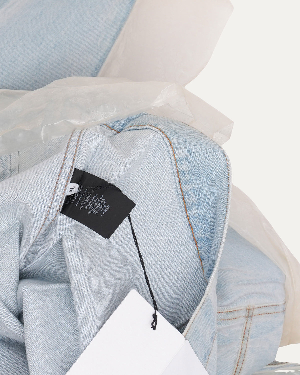 Europa Dry Cleaning Plastic Denim Jacket