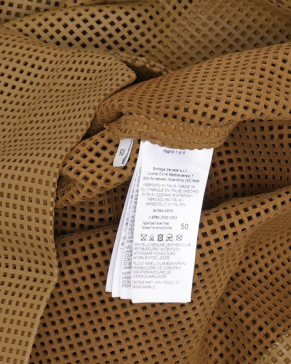Perforated Leather Short Sleeve Shirt
