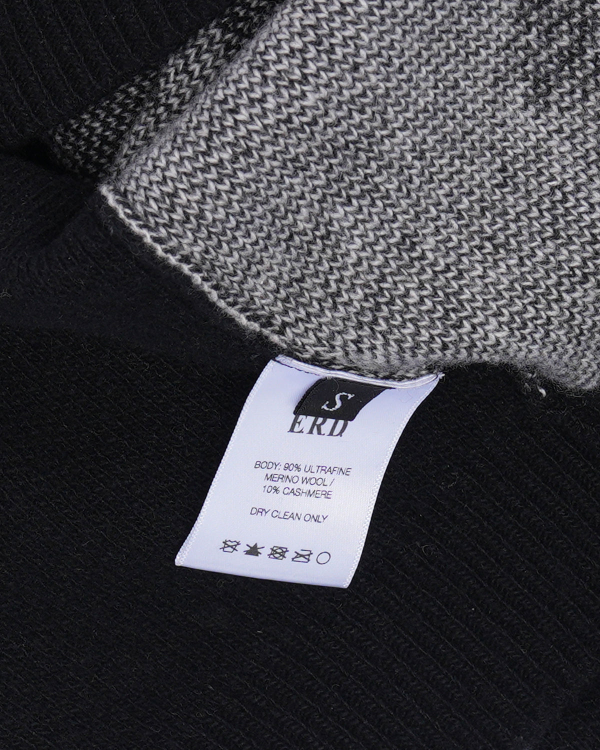 Wool-Cashmere Blend Check Sweater