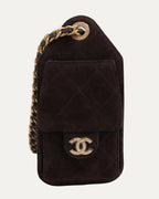 Suede Leather Quilted Mini 25 Hobo Bag