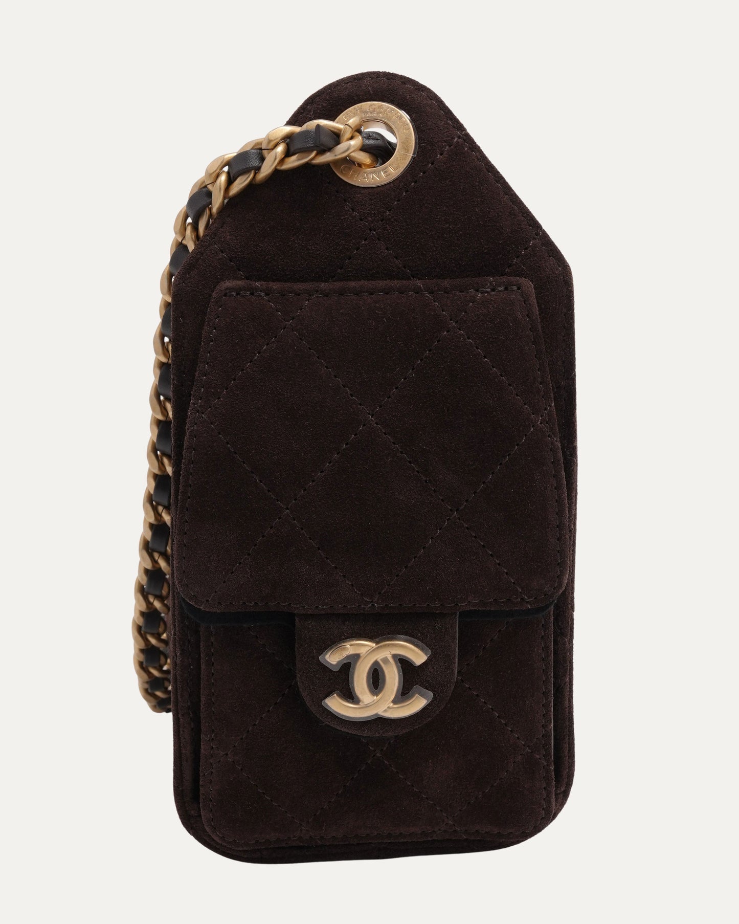 Suede Leather Quilted Mini 25 Hobo Bag