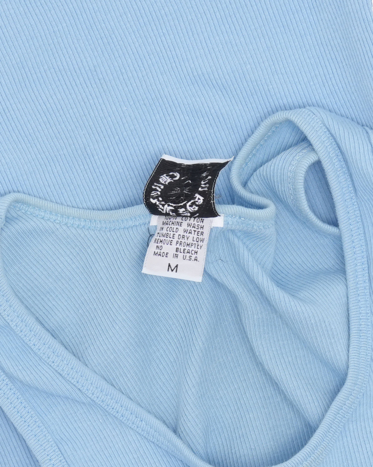 Rhinestone Embellished Horseshoe Logo Tank Top