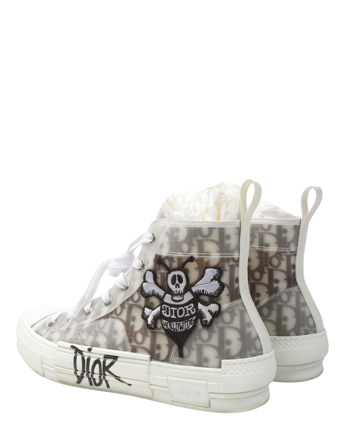 Shawn Stüssy Bee Embroidery Oblique Monogram B23 High-Top Sneakers