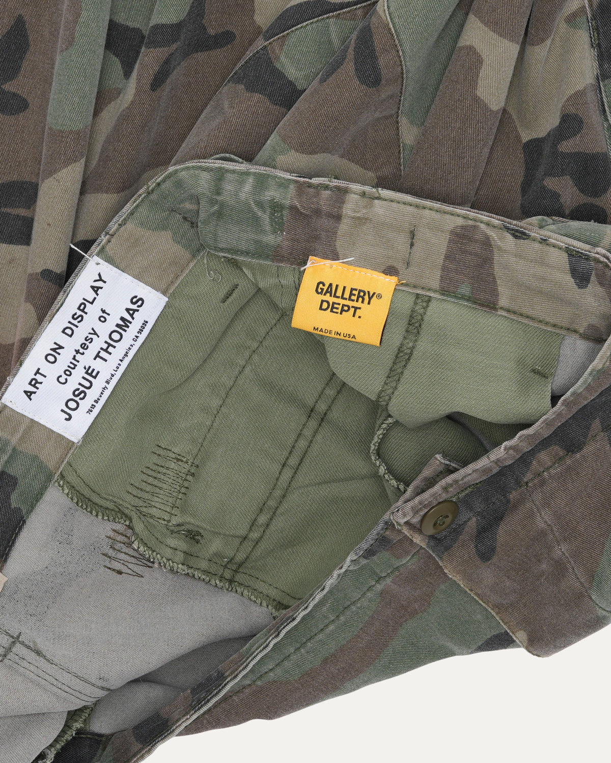 G Patch Camouflage Cargo Shorts