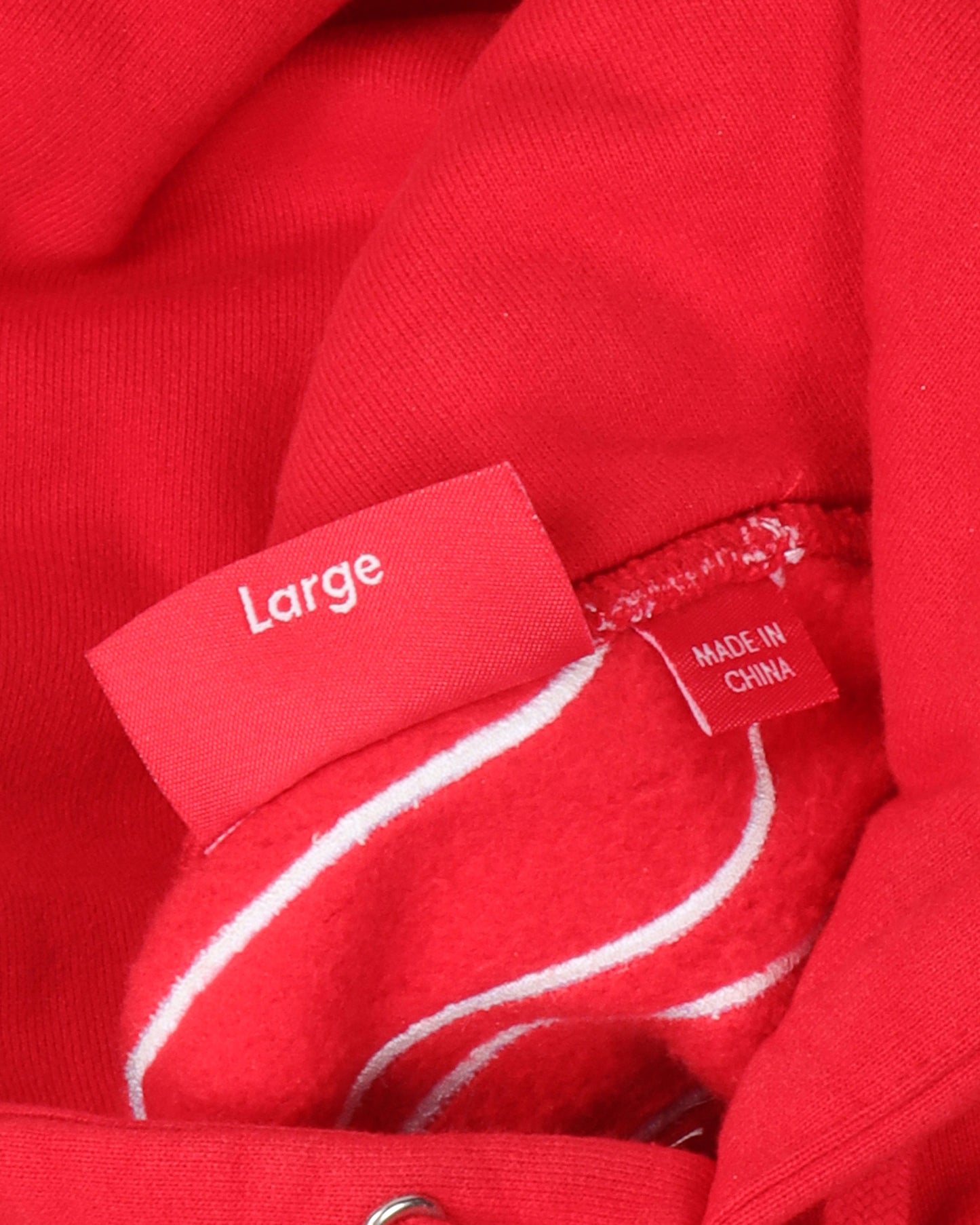 Satin Appliqué Hooded Sweatshirt