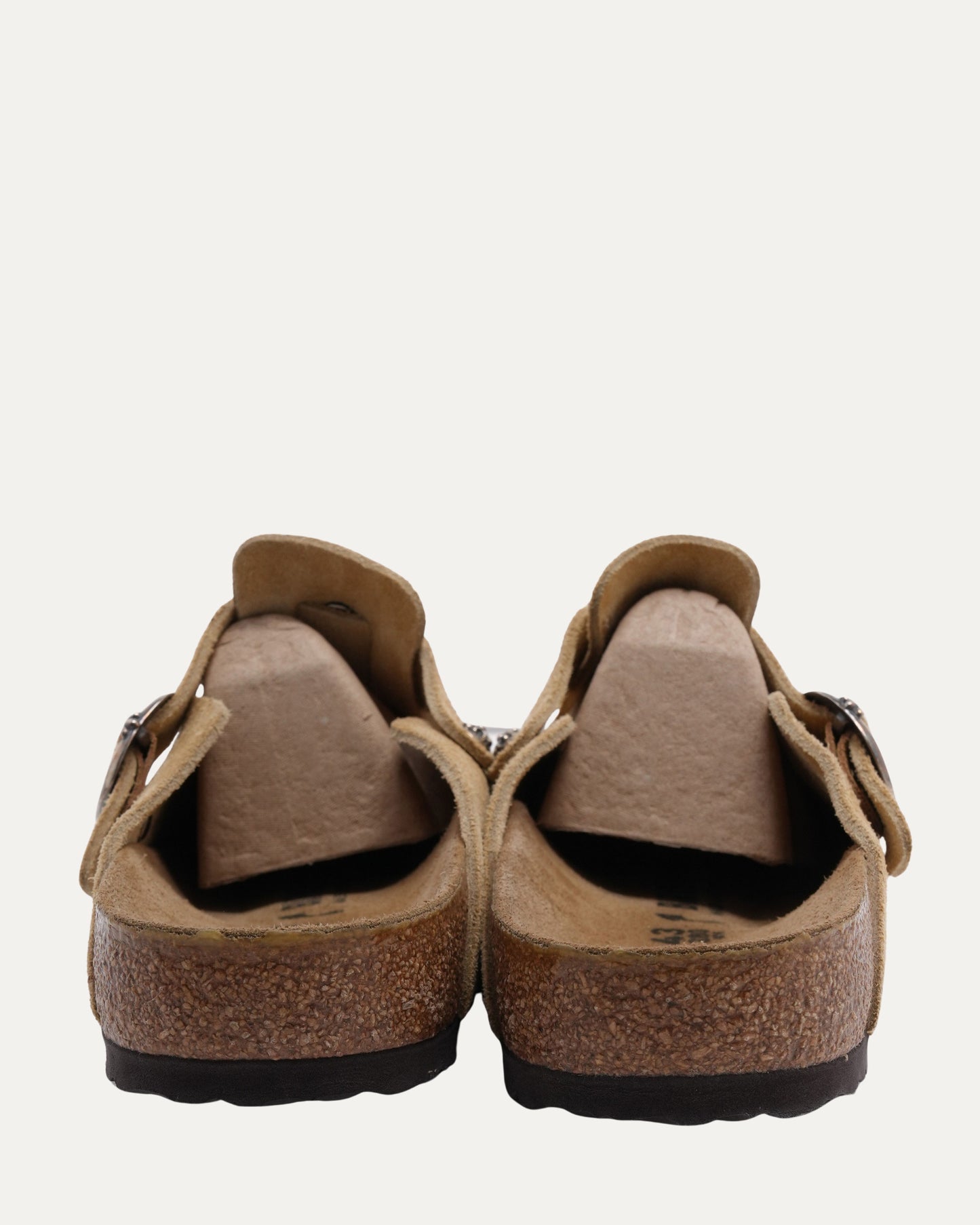Dagger Embellished Birkenstock Boston Suede Mule