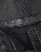 Custom Le Fleur Cross Patch Leather Pants