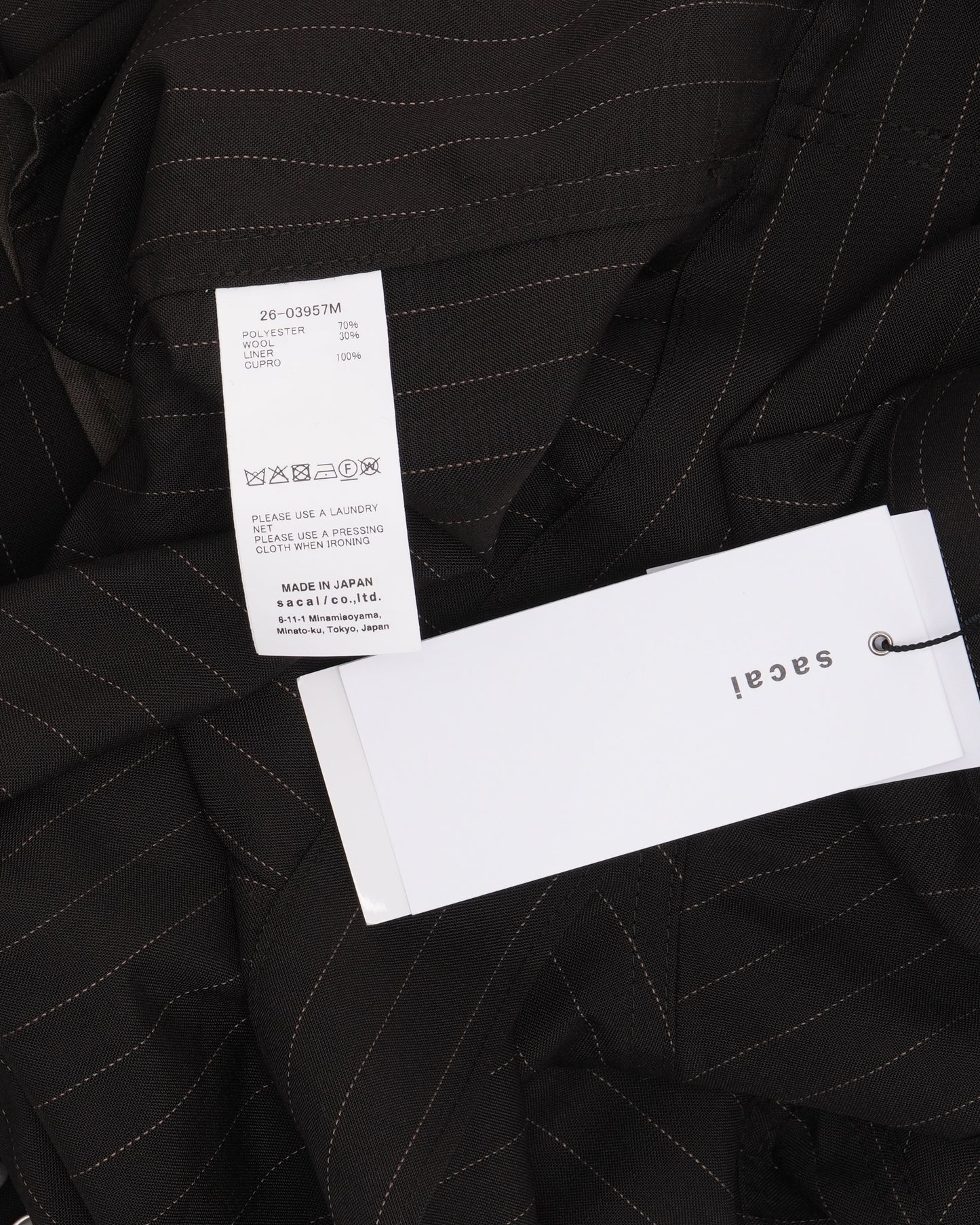 Wool-Blend Chalk Stripe Jacket