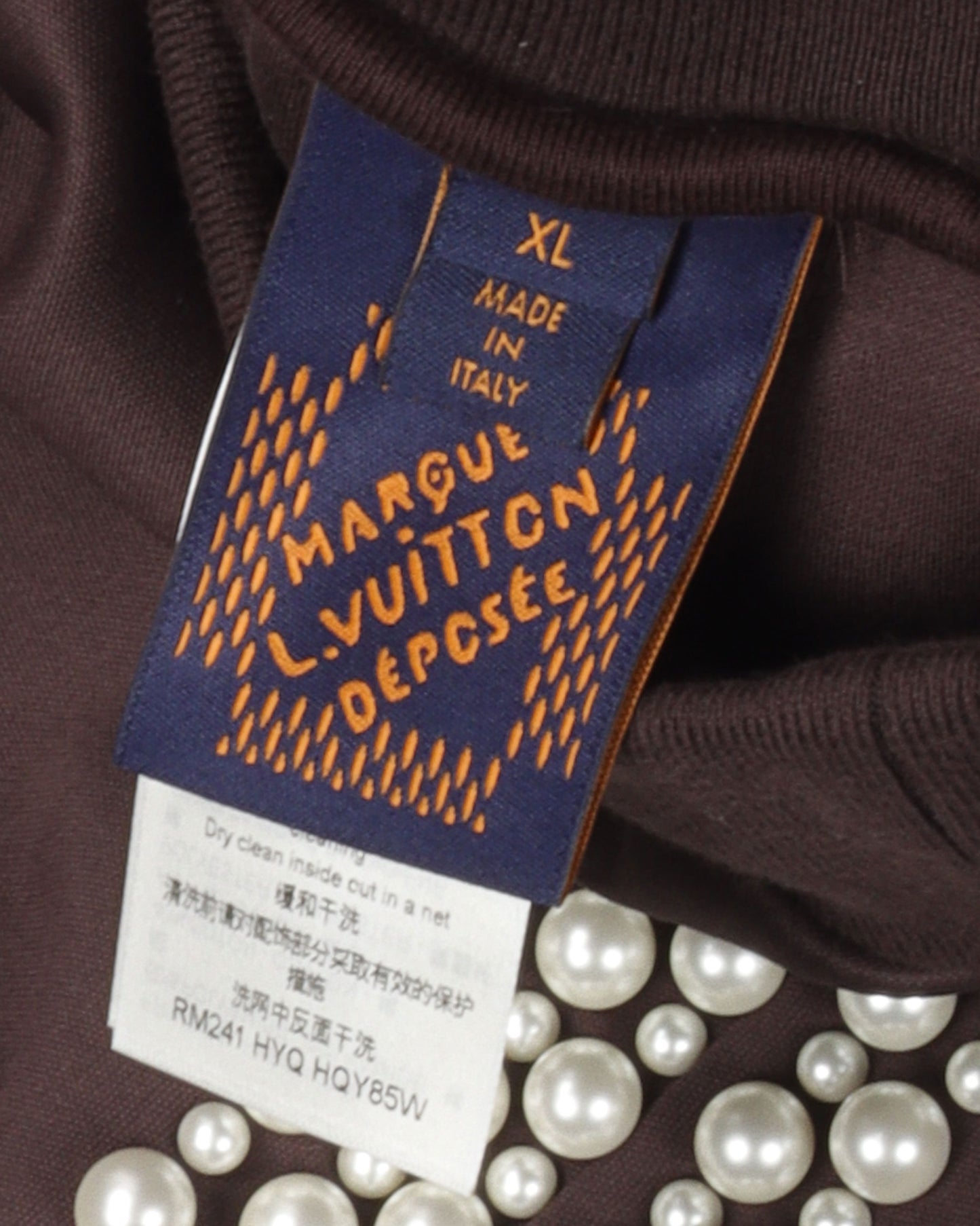 Pearl-Embellished Track Pants