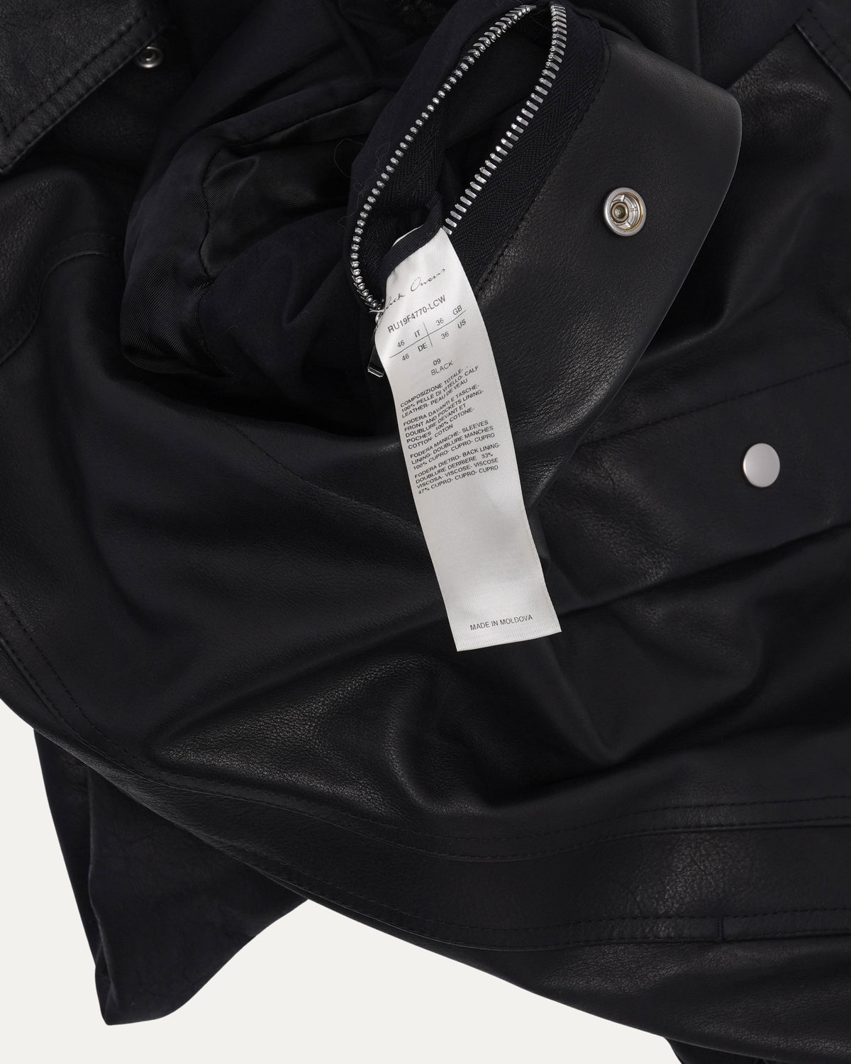 FW19 LARRY Leather Worker Jacket