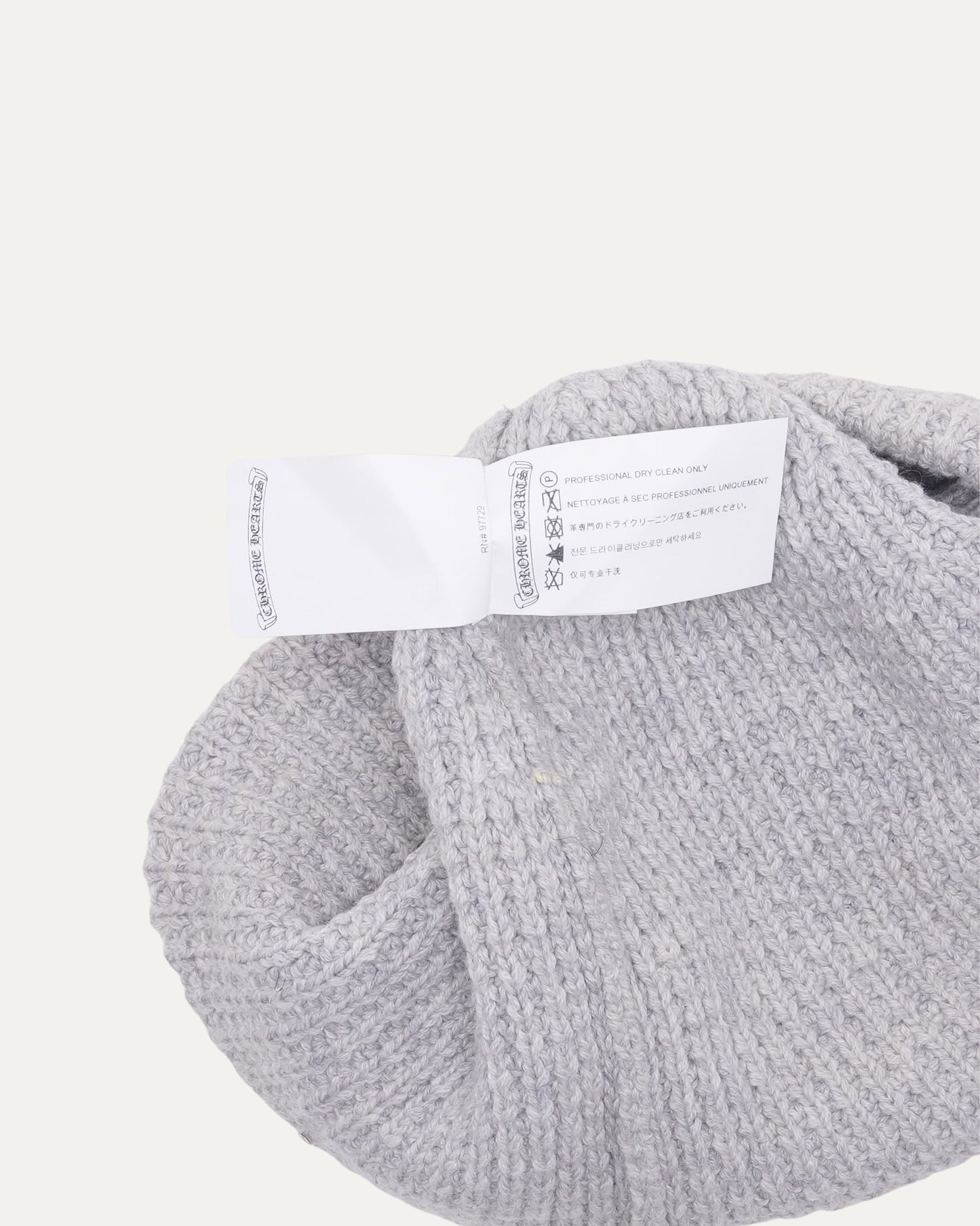 Cashmere-Blend Waffle Knit Beanie