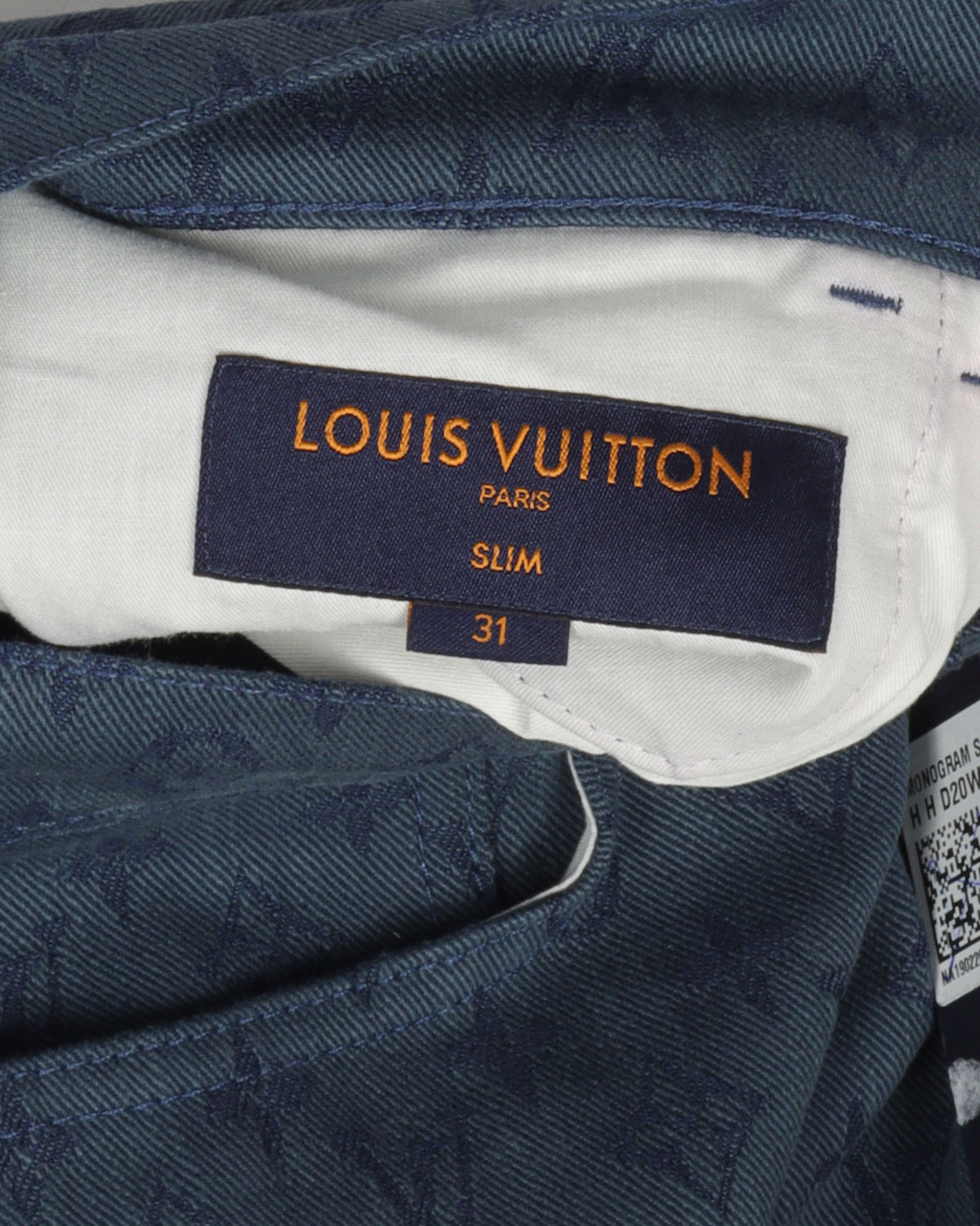 Slim Monogram Blue Jeans